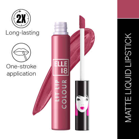 Buy Elle18 Liquid Lip Color Mauve Opera 5.6 ml - Purplle