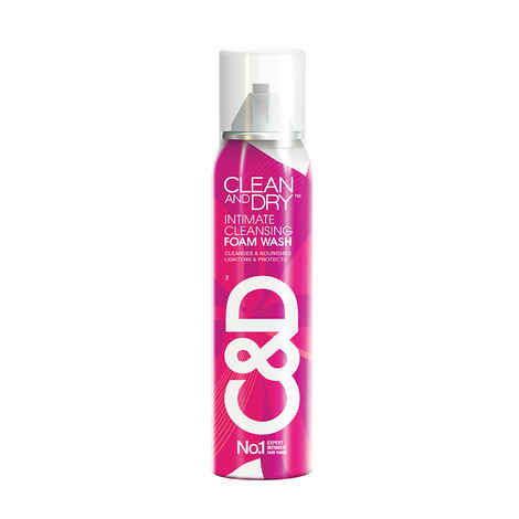 Clean & Dry | Intimate Cleansing Foam Wash | Cleanses & Nourishes | Prevents Infections | No Itching, Burning, White Discharge | 85 gm