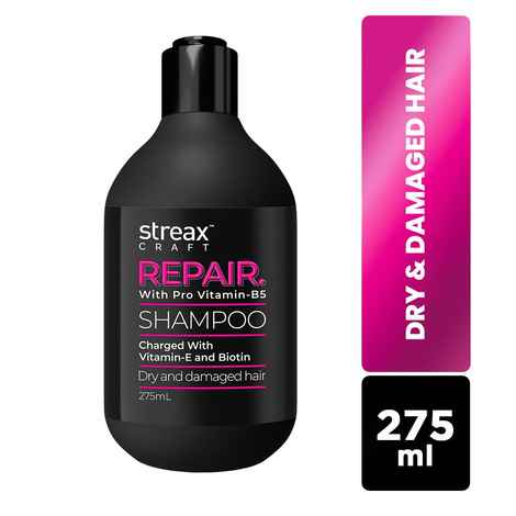 Buy Streax Craft Repair Shampoo, 275 ml for Dry and Damaged Hair - Purplle