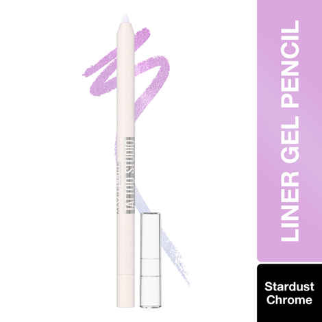 Maybelline New York Tattoo Liner Gel Pencil, Sharpenable Eyeliner, Waterproof Eyeliner, 36H Wear, Stardust Chrome, Shimmer Finish, 1.2 gm