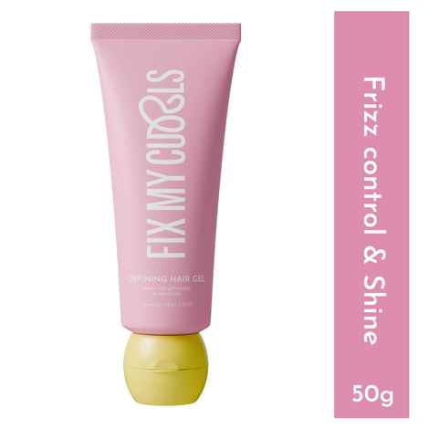 Buy Fix My Curls, Curl Defining Hair Gel | Enriched with Sunflower Oil & Keratin | For Curly, Wavy, & Weak Hair | Strong Hold Curl Sculpting Gel | Anti-Frizz Solution | Silicone & Alcohol-Free | 50 gm - Purplle