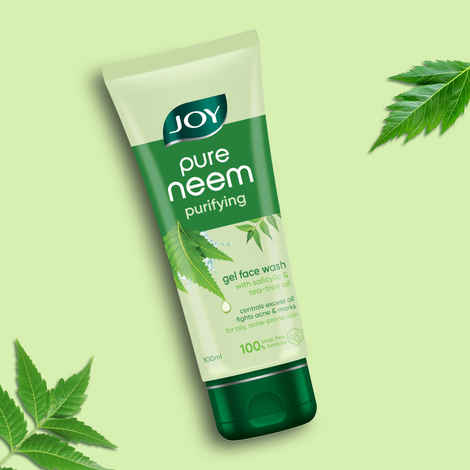 Buy Joy Pure Neem Purifying Gel Face Wash (100 ml) | Control excess Oil fights acne & Marks | Suitable for All Skin Types - Purplle
