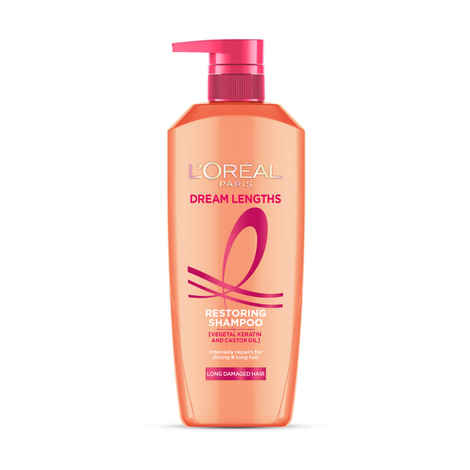 Buy L'Oreal Paris Dream Lengths Shampoo for long, lifeless hair to Nourish, Repair and Shines, 1000 ml - Purplle