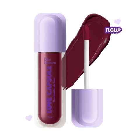 Blue Heaven Love Capsule Non Transfer Lip Colour | Intense Color Payoff | Long Lasting | One Swipe Formula | Liquid lipstick Waterproof & Smudge Proof | Twisted Maroon , 5 ml