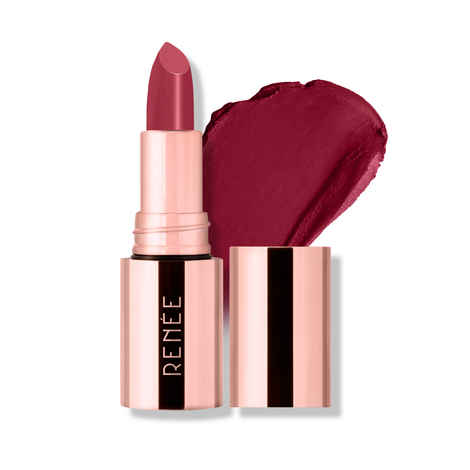 Buy RENEE Everstay Long Stay Matte Lipstick - Maroon Siren, Hydrating & Non-Drying, Smudge-Proof, Lightweight, Long Lasting, Intense Pigment, Full Coverage, Vitamin E Infused, For All Occasions, 4.2 gm - Purplle
