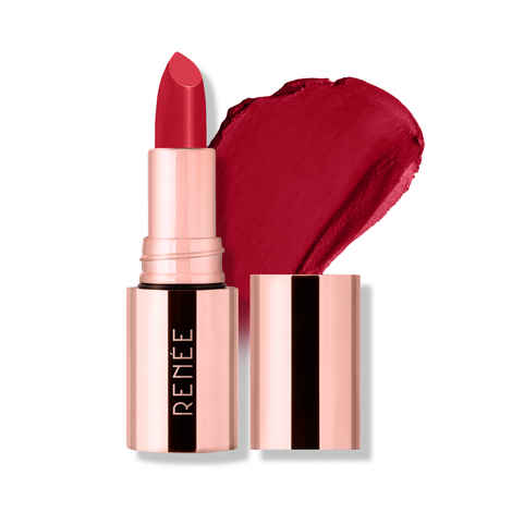 Buy RENEE Everstay Long Stay Matte Lipstick - Red Scarlet, Hydrating & Non-Drying, Smudge-Proof, Lightweight, Long Lasting, Intense Pigment, Full Coverage, Vitamin E Infused, For All Occasions, 4.2 gm - Purplle