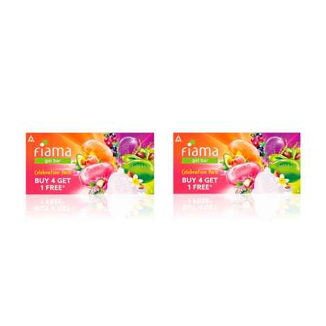 Buy Fiama Gel Bar Celebration -Pack of 2( 5 unique Gel Bars *2) - Purplle