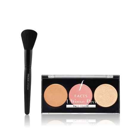 Faces Canada Radiance Duo (Ultime Pro Face Palette - Shine & Powder Brush) 1 pc
