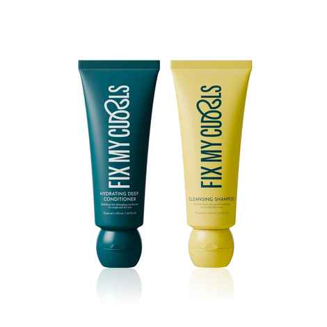 Buy Fix My Curls Repair & Detox Duo –( Deep Conditioner 50 ml + Cleansing Shampoo 50 ml) Combo of 2 - Purplle