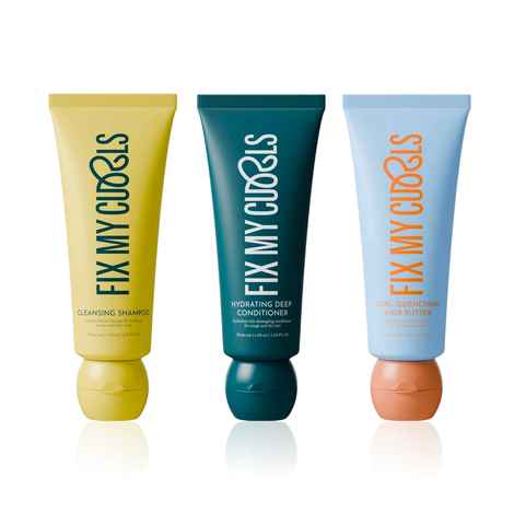 Buy Fix My Curls Wash, Repair & Style Trio – (Cleansing Shampoo 50 ml + Hydrating Deep Conditioner 50 ml + Curl Quenching Hair Butter 50 gm) Combo of 3 - Purplle