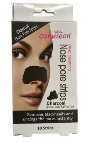 Buy Cameleon Deep Cleansing Nose Pore Strips (Charcoal) 10 pc - Purplle