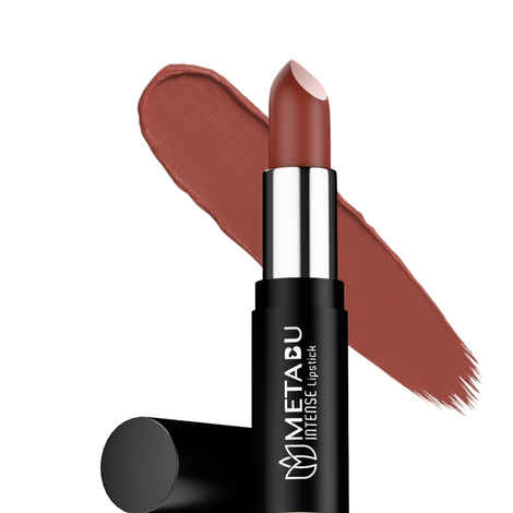 Buy Metabu Satin Matte Lipstick – Copper Bliss 15 | Long Lasting 8H Wear, Highly Pigmented, Enriched with Vitamin E, Paraben-Free, Vegan Lip Color  4.2 gm - Purplle