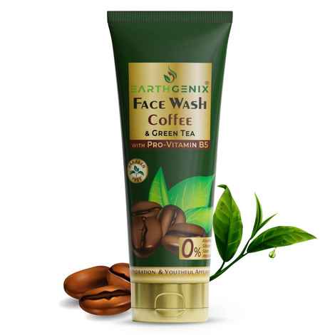 Buy Earthgenix Coffee & Green Tea Face Wash with Pro-Vitamin B5 - 100 ml - Purplle