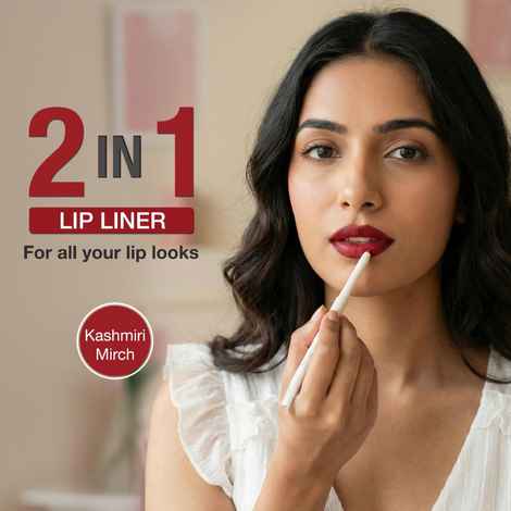 Buy NY Bae 2-in-1 Lip Liner & Lip Colour - Shade- Kashmiri Mirch | Smooth Creamy Glide | Rich Colour Payoff | Matte, Non-Drying | Easy to Line & Fill | 6 Indian-Skin-Friendly Shades - Purplle