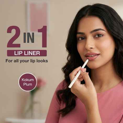 Buy NY Bae 2-in-1 Lip Liner & Lip Colour - Shade- Kokum Plum | Smooth Creamy Glide | Rich Colour Payoff | Matte, Non-Drying | Easy to Line & Fill | 6 Indian-Skin-Friendly Shades - Purplle