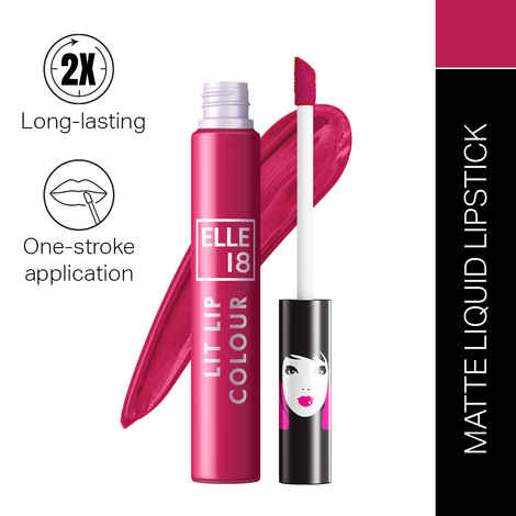 Buy Elle18 Liquid Lip Color|| Barn Red|| 5.6 ml - Purplle