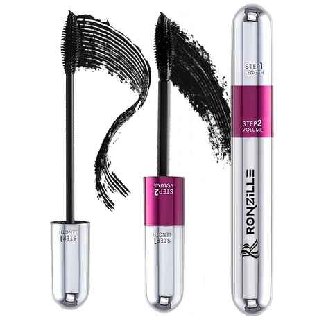 Buy Ronzille 2-in-1 Mascara for Women Volumizing and Lengthening Mascara | Long Lasting (15 ml,Black) - Purplle