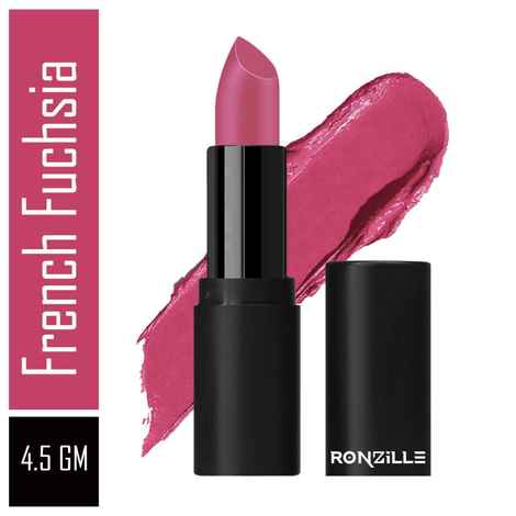 Buy Ronzille Long Lasting Lipstick up to 12 Hours Stay Matte Finish-(French Fuchsia, 4.5 gm) - Purplle