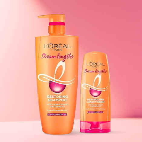 L'Oreal Paris Dream Lengths Magic Hair Care Regime (Dream Lengths Shampoo (1 L) Dream Lengths Detangling Conditioner (180 ml))