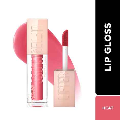 Buy Maybelline New York Lifter Gloss, Tinted Lip Gloss With Hyaluronic Acid, Heat, 5.4 ml - Purplle