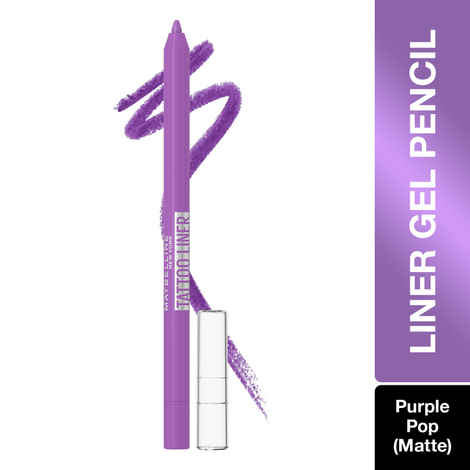 Buy Maybelline New York Tattoo Liner Gel Pencil, Sharpenable Eyeliner, Waterproof Eyeliner, 36H Wear, Purple Pop, Matte Finish, 1.2 gm - Purplle