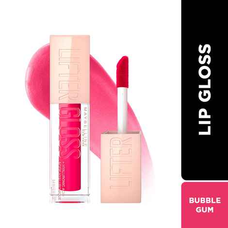 Buy Maybelline New York Lifter Gloss, Tinted Lip Gloss With Hyaluronic Acid, Bubblegum, 5.4 ml - Purplle