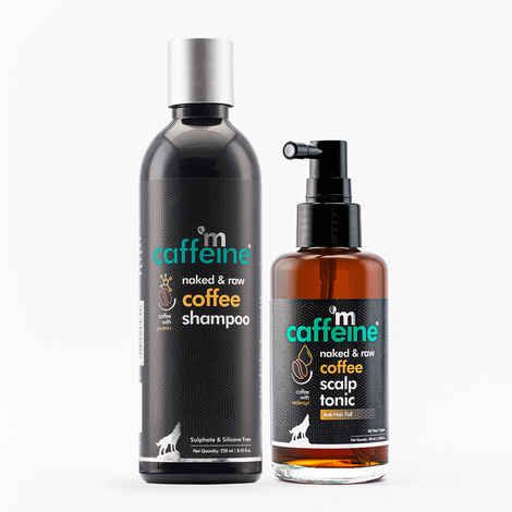 Buy mCaffeine Coffee Hair Boost & Hair Fall Control Kit | Shampoo & Scalp Tonic with Pro-vitamin B5 & Proteins | Sulphate, Paraben & Mineral Oil Free | For Men & Women 350 ml - Purplle