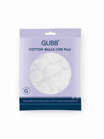 Buy GUBB White Cotton Balls For Makeup Removal (100 Pcs) - Purplle
