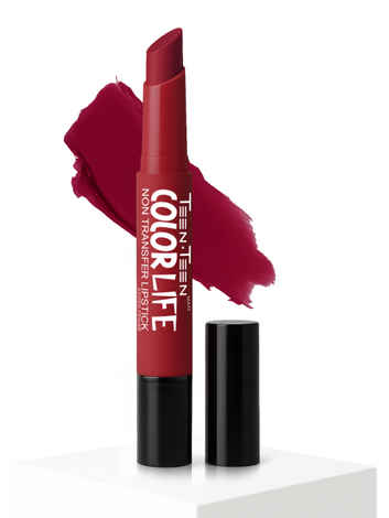 Buy Teen Teen Cosmetics Color Life Nontransfer Lipstick(With Primer) - Ruby Red/16, 2 gm - Purplle