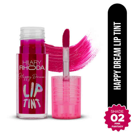 Buy Hilary Rhoda Happy Dream Lip Tint | Hydrating Formula | Infused with Hyaluronic Acid | Cruelty-Free & Glossy Finish | Non-Sticky Formula - 3.7 gm (Pink Fantasy- Shade 02) - Purplle