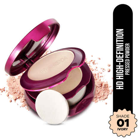 Buy Hilary Rhoda Compact Powder | Ivory | 2-in-1 Pressed Powder with Mirror & Puff | Shimmery & HD Matte Finish With Long Lasting Coverage| Oil Control | (My Ivory - Shade 01)-18 gm - Purplle