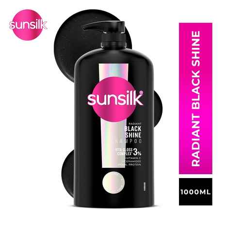 Buy Sunsilk Radiant Black Shine Shampoo 1000 ml - Purplle