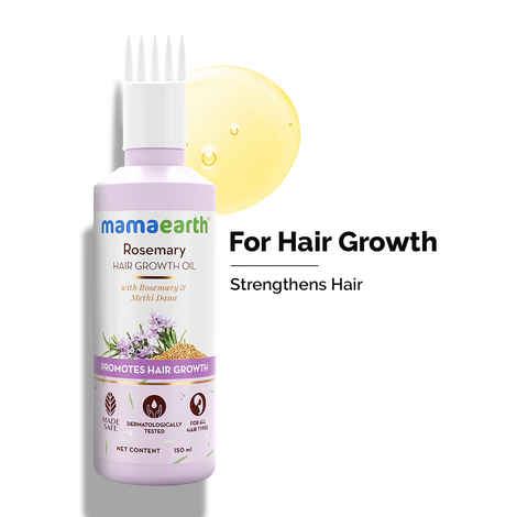 Buy Mamaearth Rosemary Hair Growth Oil with Rosemary & Methi Dana for Promoting Hair Growth - 150 ml - Purplle