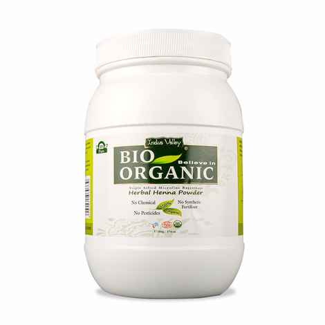 Buy Indus Valley Bio Organic Herbal Henna Powder jar-(500 gm) - Purplle