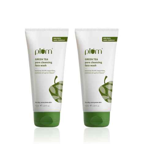 Plum Green Tea Duo Face wash 75 ml, Pack of 2