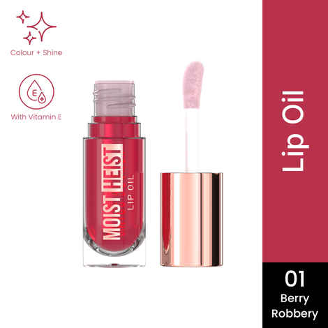 Buy Swiss Beauty Moist Heist Lip Oil | Colour-Changing | With Vitamin E & Mint Oil | Nourish & Protect - 4.8 gm, Berry Robbery - Purplle