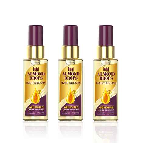 Bajaj Almond Drops Almond Drops Hair Serum with Oil 300 ml (100 ml * 3) Pack of 3