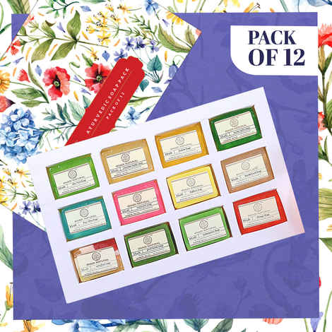 Buy Khadi Natural Ayurvedic Soap Kit (Set Of 12) - Purplle