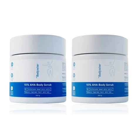Buy Be Bodywise 10% AHA Body Scrub Pack of 2 - (300 gm * 2) - Purplle