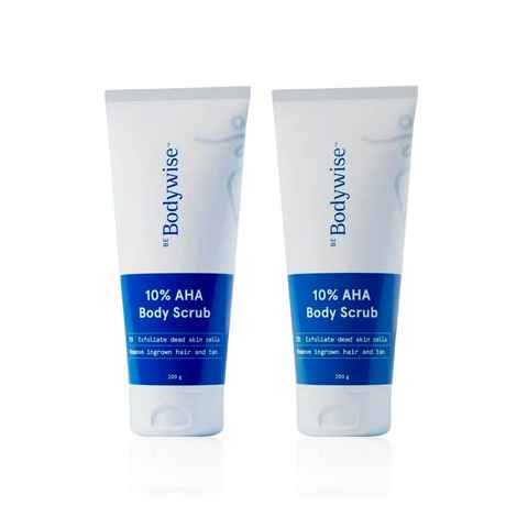 Buy Be Bodywise 10% AHA Body Scrub Pack of 2 - (200 gm * 2) - Purplle