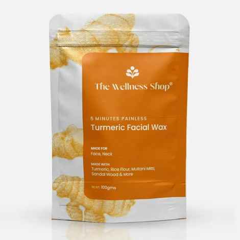 Buy The Wellness Shop Turmeric Facial Wax Powder 100 gm - Purplle