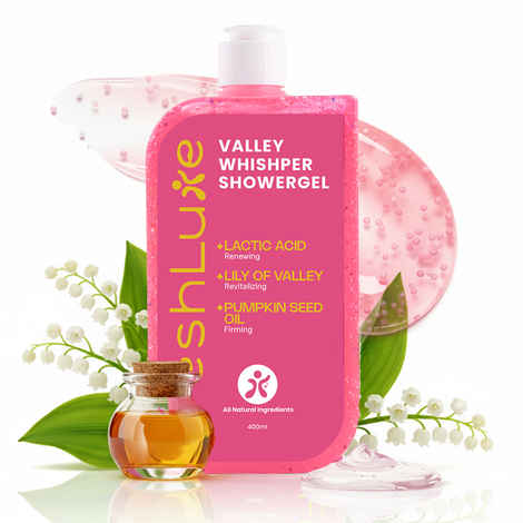 Buy FreshLuxe Valley Whisper Shower Gel & Body Wash | Infused with 1% Saligaurd PCG & Lactic Acid, Lily of the Valley | Brightening & Exfoliating | Reduces Dark Spots | Floral Scent | 400 ml - Purplle