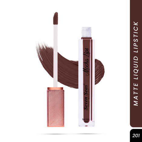 Buy Seven Seas Mocha Lips Matte Liquid Lipstick - Shade-201, (4 ml) | Long Lasting Matte Lipstick | Non Transfer and Waterproof Lipstick for Women - Purplle
