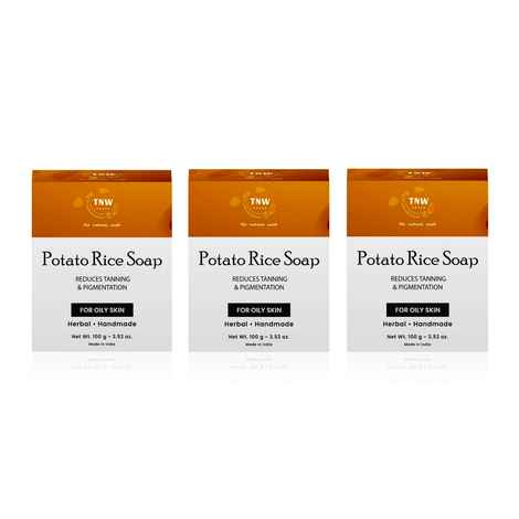 Buy TNW - The Natural Wash Potato Rice Soap 100 gm | Pack of 3 - Purplle