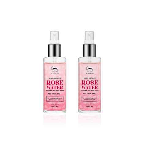 TNW - The Natural Wash Steam Distilled Rose Water 200 ml | Pack of 2