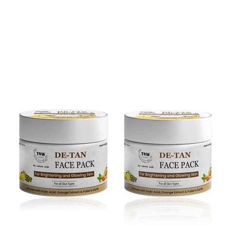 TNW - The Natural Wash D-Tan Face Pack 50 gm | Pack of 2