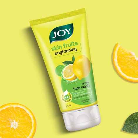 Buy Joy Skin Brightening Lemon Face Wash For Oily Skin (150 ml) | Reduces Dark Spots, Removes Excess Oil & Dirt | Enriched with Natural Exfoliating Agents & Vitamin C - Purplle