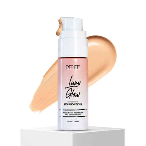 Buy RENEE Lumi Glow Highlighting Foundation 02 Glazed Bronze - 30 ml - Purplle