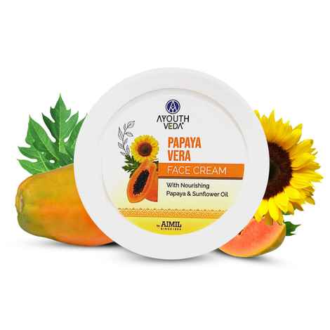 Buy Ayouthveda Papaya Vera Face Cream for Blemish Free Clear Skin Net qty.- 50 gm - Purplle
