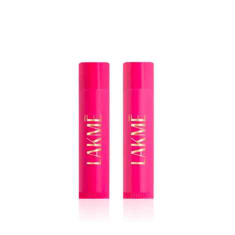 Lakme Lip Love Care Stick Strawberry|Nourishing Lip Balm|SPF 15 | 4.5 gm (Pack of 2)